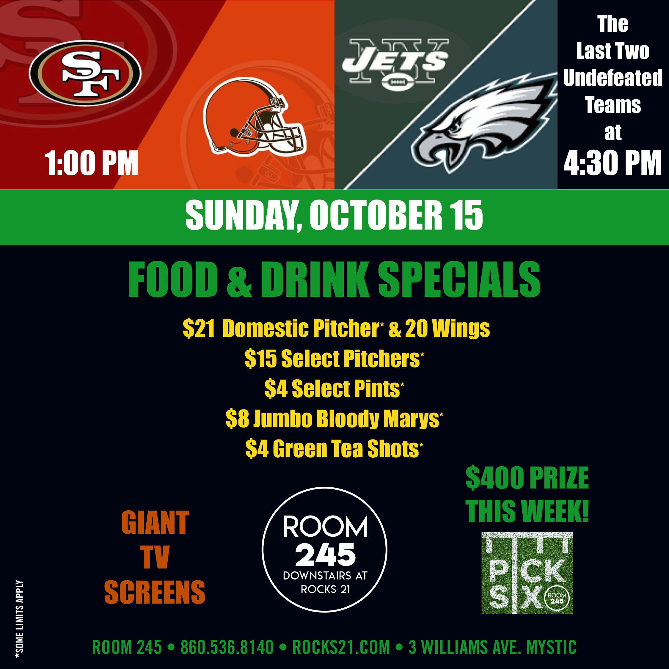 Sunday NFL Football Outside - Rocks 21